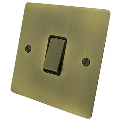 Flatplate Supreme Antique Brass Light Switch