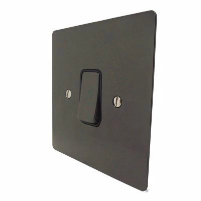 Flatplate Supreme Black Nickel Light Switch