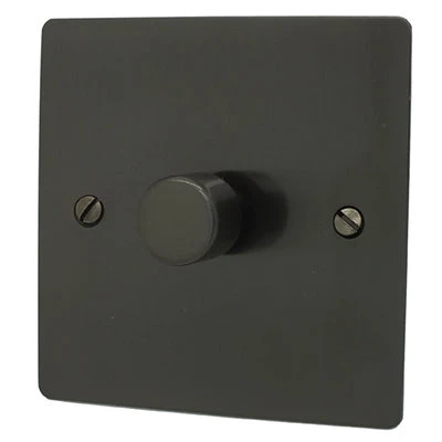 Flatplate Supreme Bronze Push Light Switch