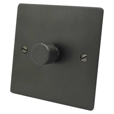 Flatplate Supreme Old Bronze Push Light Switch
