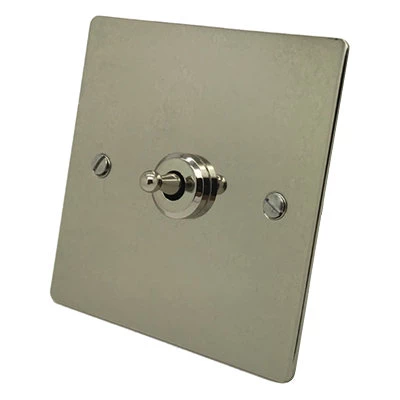 Flatplate Supreme Polished Nickel Intermediate Toggle (Dolly) Switch
