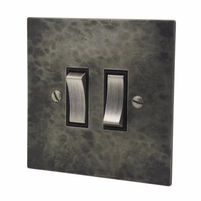 Hand Forged Hammered Pewter Light Switch