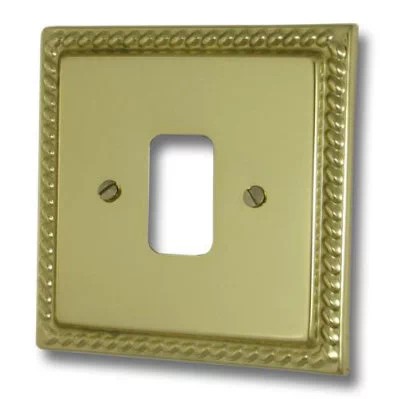 Georgian Grid Polished Brass Grid Plates