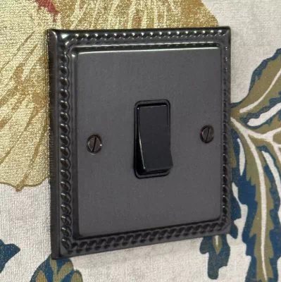 Georgian Old Bronze Light Switch