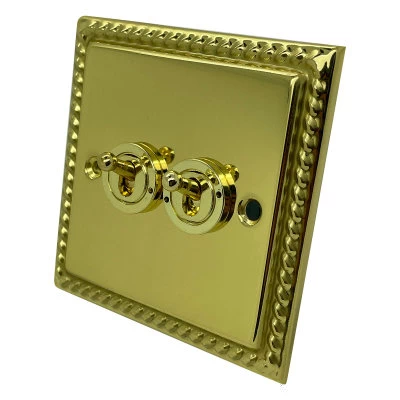 Georgian Polished Brass Create Your Own Switch Combinations