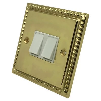 Georgian Classic Polished Brass Light Switch