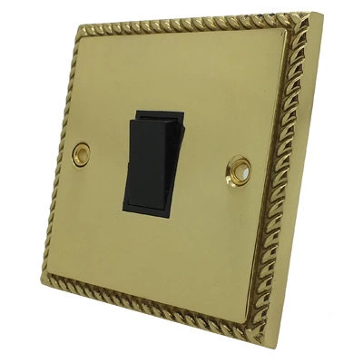 Georgian Classic Polished Brass Intermediate Light Switch