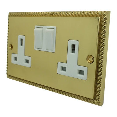 Georgian Classic Polished Brass Sockets & Switches