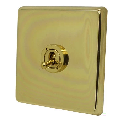 Grandura Polished Brass Intermediate Toggle (Dolly) Switch