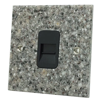 Granite / Satin Stainless Telephone Extension Socket