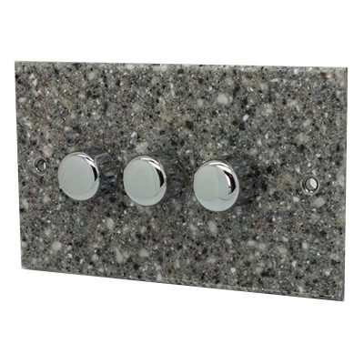 Granite / Polished Stainless Intelligent Dimmer