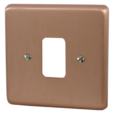 Classic Grid Brushed Copper Grid Plates