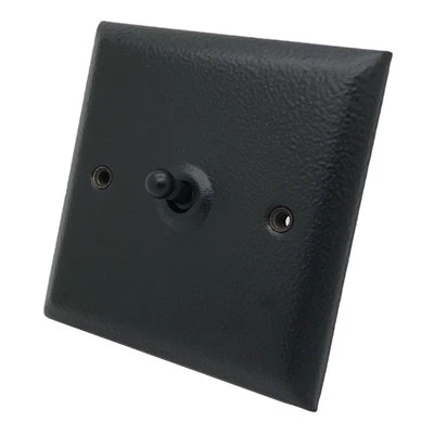 Vogue Hammered Black Intermediate Toggle (Dolly) Switch