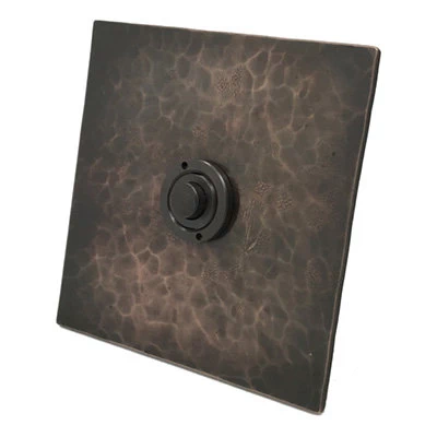 Hand Forged Hammered Copper Button Dimmer