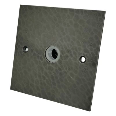 Hand Forged Hammered Pewter Flex Outlet Plate