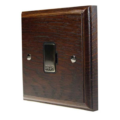 Jacobean Dark Oak | Antique Brass Unswitched Fused Spur