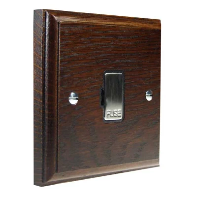 Jacobean Dark Oak | Satin Chrome Unswitched Fused Spur
