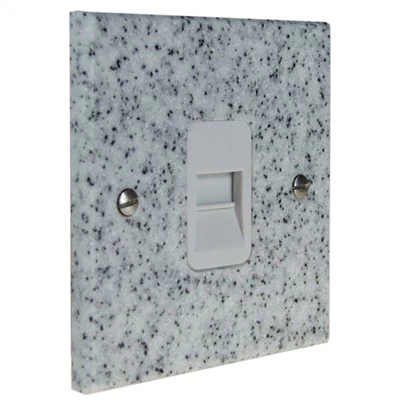 Granite Stone Granite | Satin Stainless Sockets & Switches