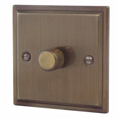 York Antique Brass Switched Fused Spur