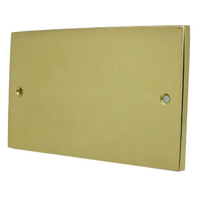 Low Profile Polished Brass Blank Plate