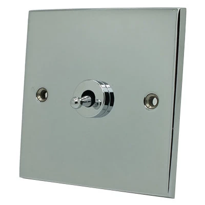 Low Profile Polished Chrome Intermediate Toggle (Dolly) Switch