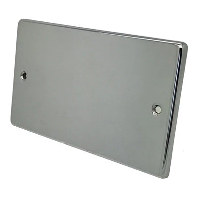 Low Profile Rounded Polished Chrome Blank Plate