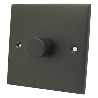 Low Profile Silk Bronze Push Intermediate Light Switch