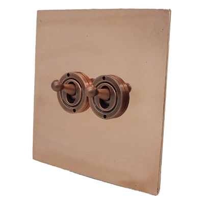Natural Elements Polished Copper Toggle (Dolly) Switch