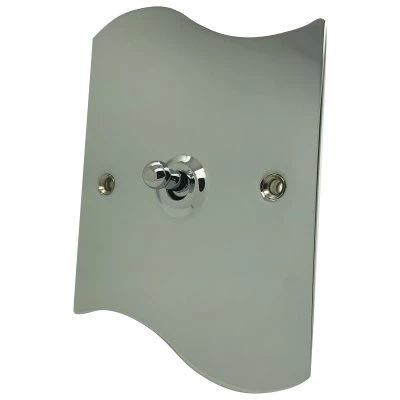 Ocean Wave Polished Chrome Toggle (Dolly) Switch