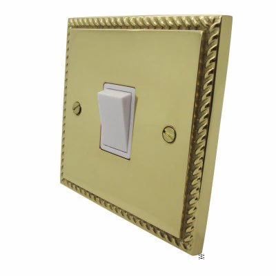Palladian Polished Brass Light Switch