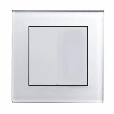 Crystal White Glass Blank Plate
