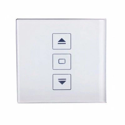 Crystal White Glass Shutter Switch