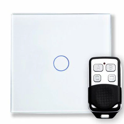Crystal White Glass Touch Intermediate Light Switch