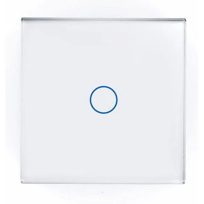 Crystal White Glass Touch Light Switch - Wireless