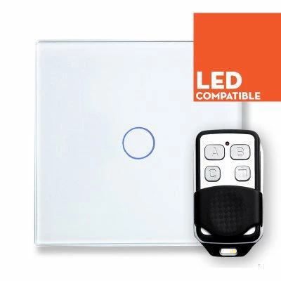 Crystal White Glass Touch Dimmer