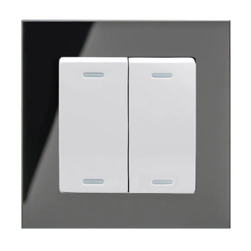 Crystal Black and White Smart Switch