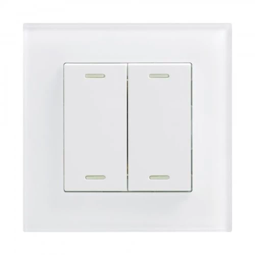 Crystal White Glass Smart Switch