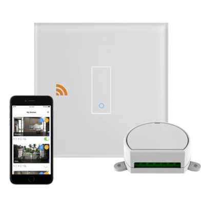 Crystal White Glass WiFi Dimmer