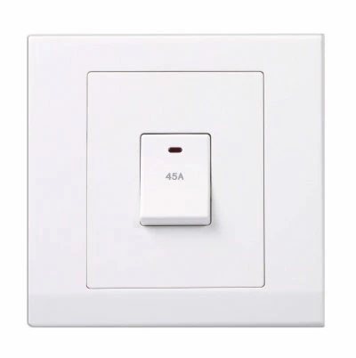 Simplicity White Cooker (45 Amp Double Pole) Switch