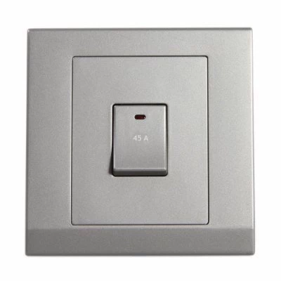 Simplicity Mid Grey Cooker (45 Amp Double Pole) Switch