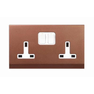 Simplicity Bronze Switched Plug Socket