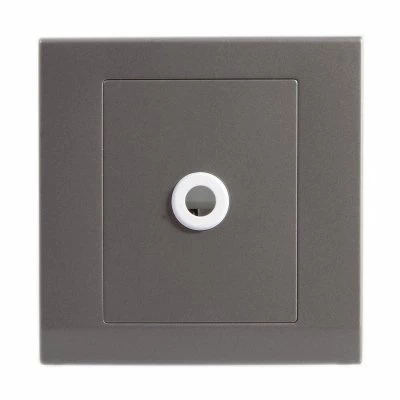 Simplicity Mid Grey Flex Outlet Plate