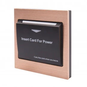 Hotel Brushed Copper Card Switch