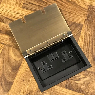 Recessed Floor Sockets Antique Brass Floor USB Socket