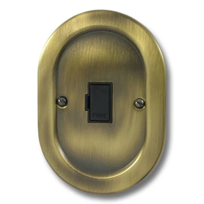 Regal Antique Brass Unswitched Fused Spur