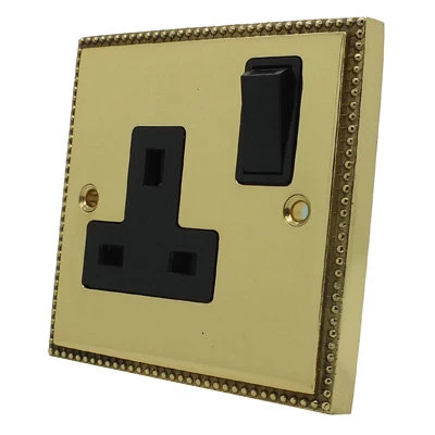 Regency Classic Polished Brass Plug Socket with USB Charging