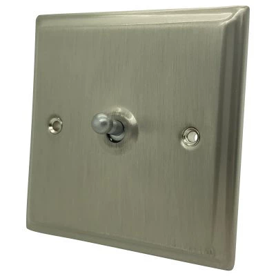 Regent Satin Nickel Toggle (Dolly) Switch