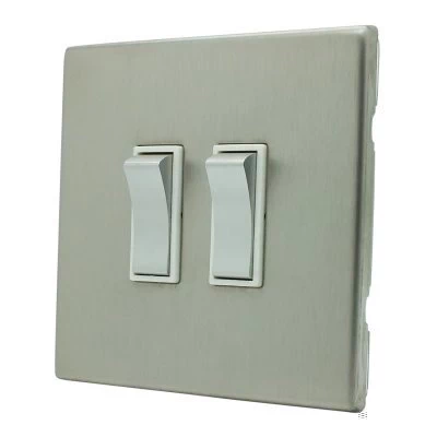 Richmond Satin Stainless Steel Intermediate Switch and Light Switch Combination