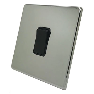 Contemporary Screwless Polished Chrome Retractive Centre Off Switch