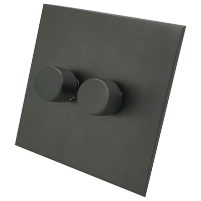 Screwless Square Old Bronze Push Intermediate Switch and Push Light Switch Combination